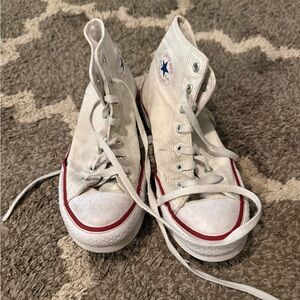 Converse White High-Top Athletic Shoes